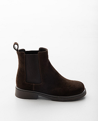 Челсі з коричневої замші